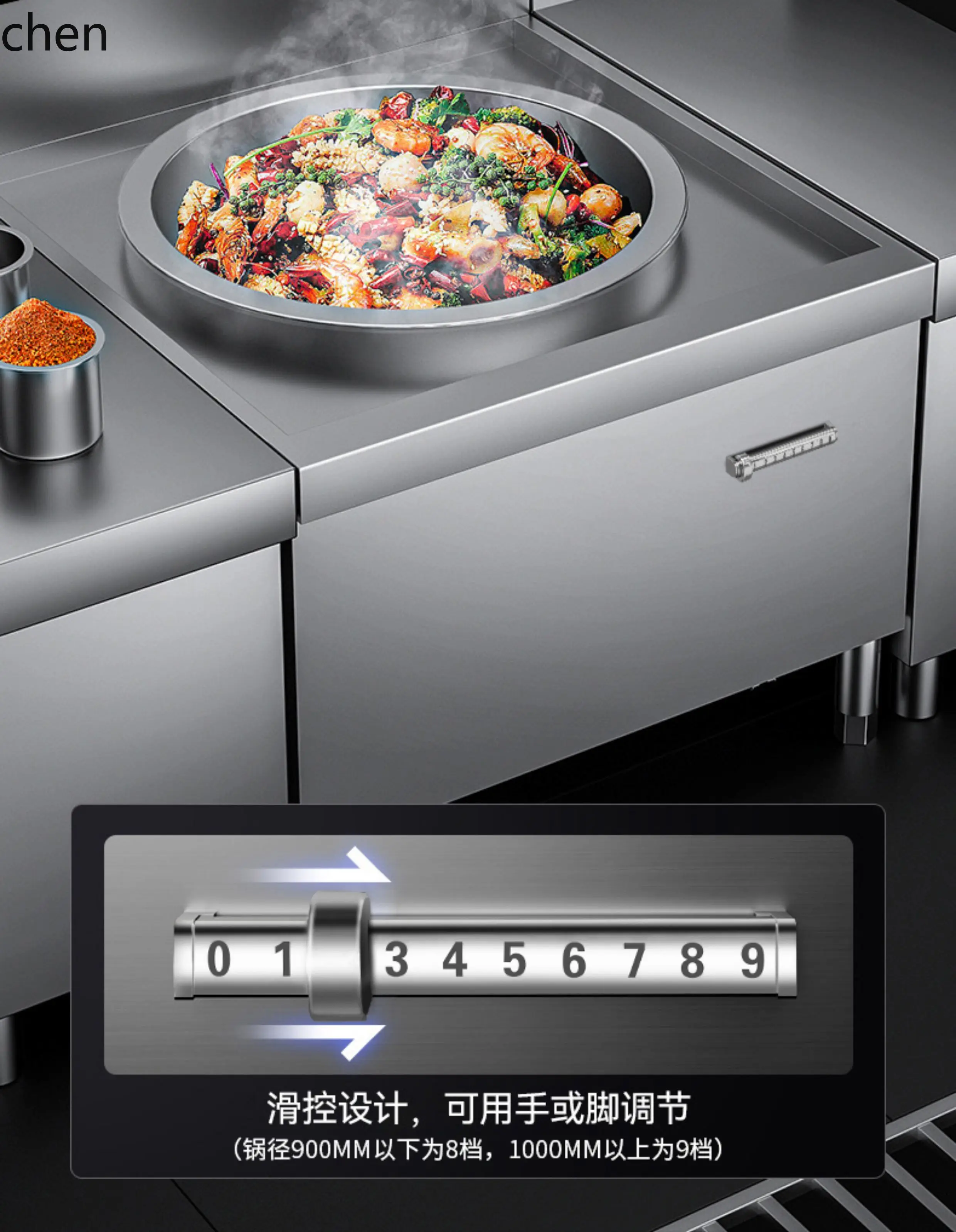 Commercial Kitchen Stove - Kuchenka indukcyjna ZML, duża kuchenka do