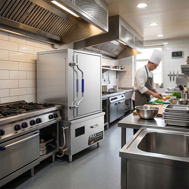 Commercial Kitchen Cooking - Profesjonalny parowar elektryczny In-Smart z 12