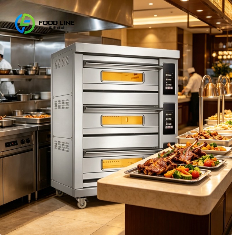 Commercial Kitchen Oven - Piec komercyjny ze stali nierdzewnej, elektryczny