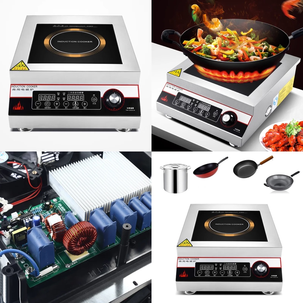 Commercial Kitchen Zones - Kuchenka indukcyjna 5000W do użytku komercyjnego,