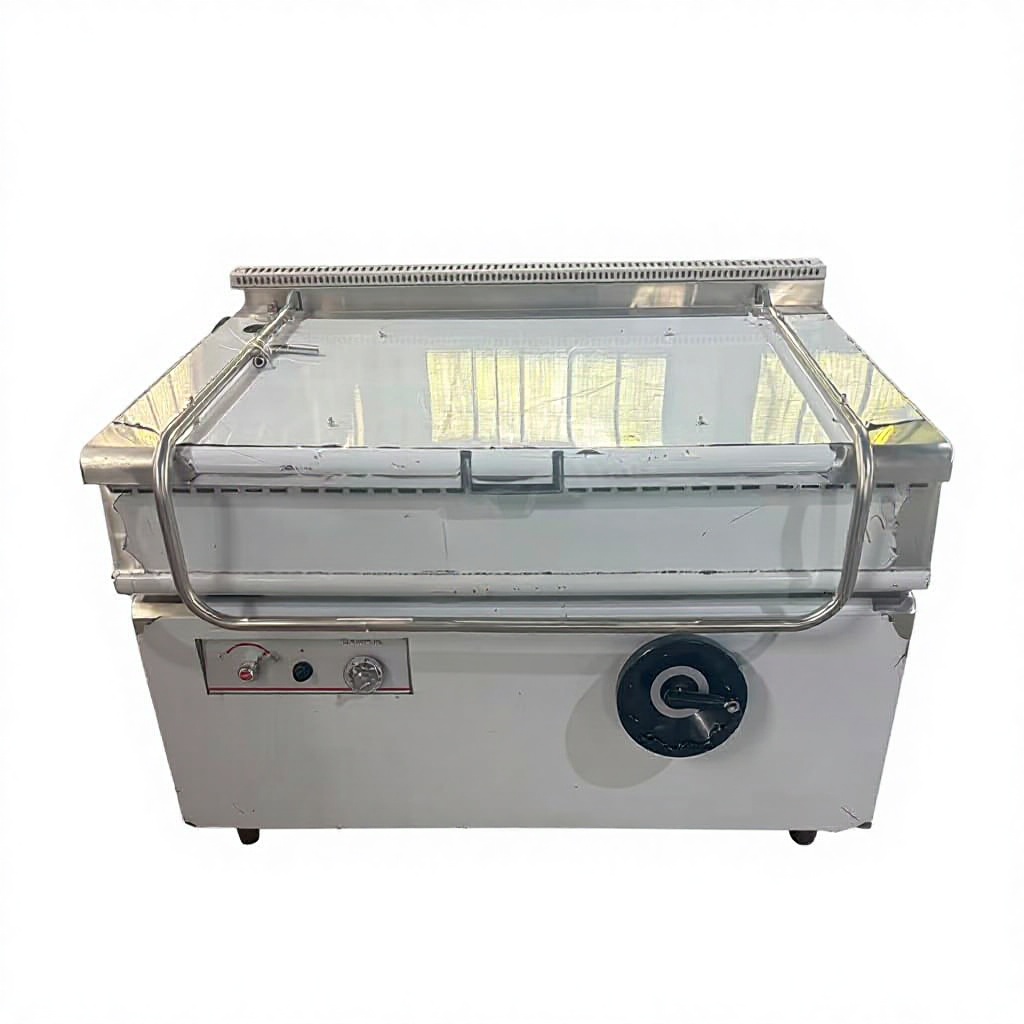 Commercial Kitchen Zones - Profesjonalna, wytrzymała, nierdzewna, odchylana patelnia gazowa