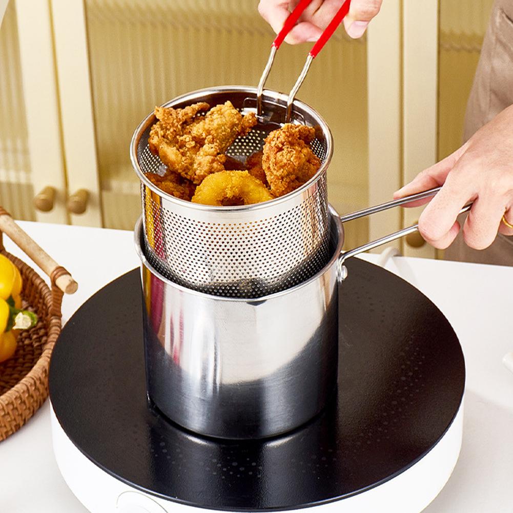Commercial Kitchen Cooking - Frytkownica ze stali nierdzewnej z koszem