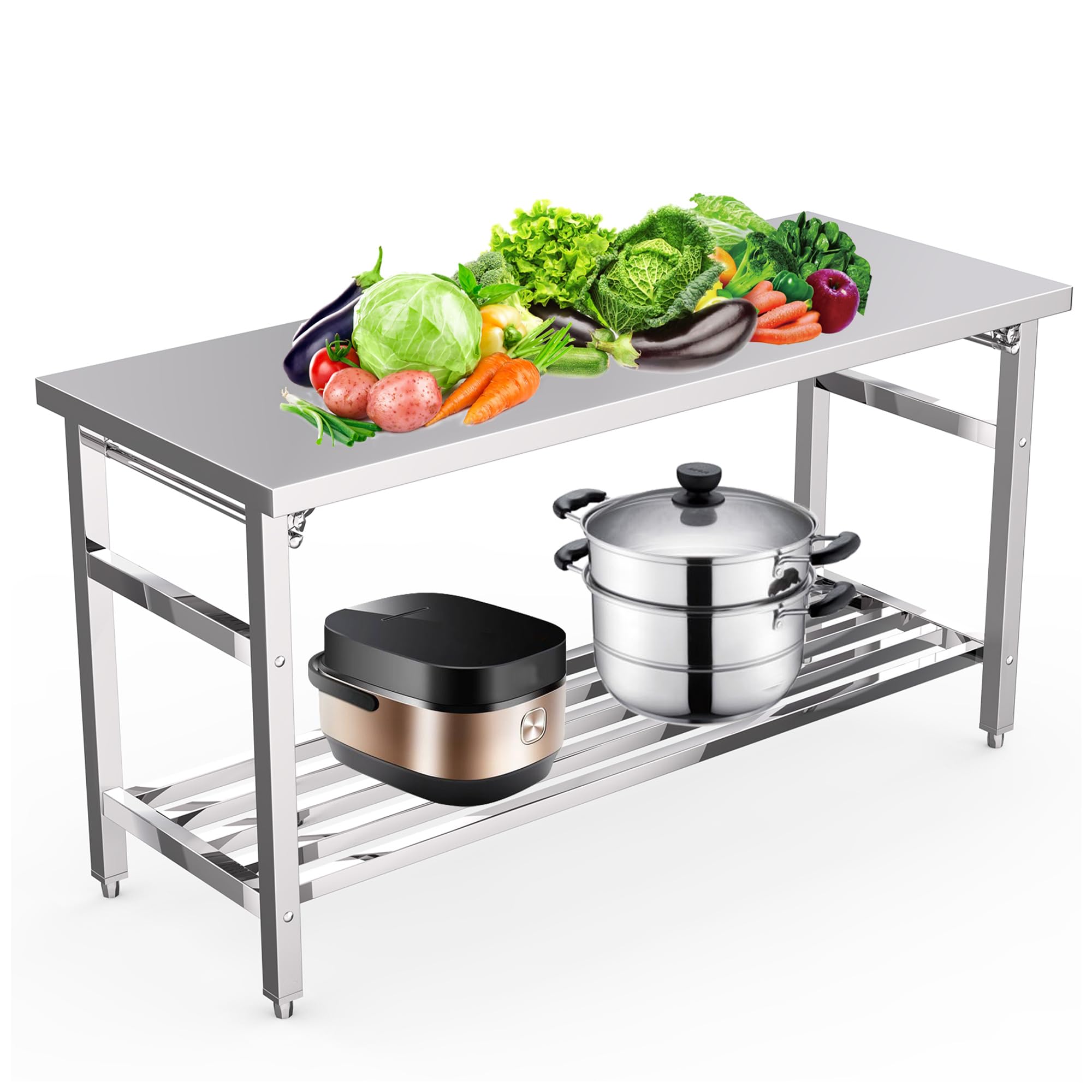 Stół roboczy ze stali nierdzew – Commercial Kitchen Bench recenzja i cena