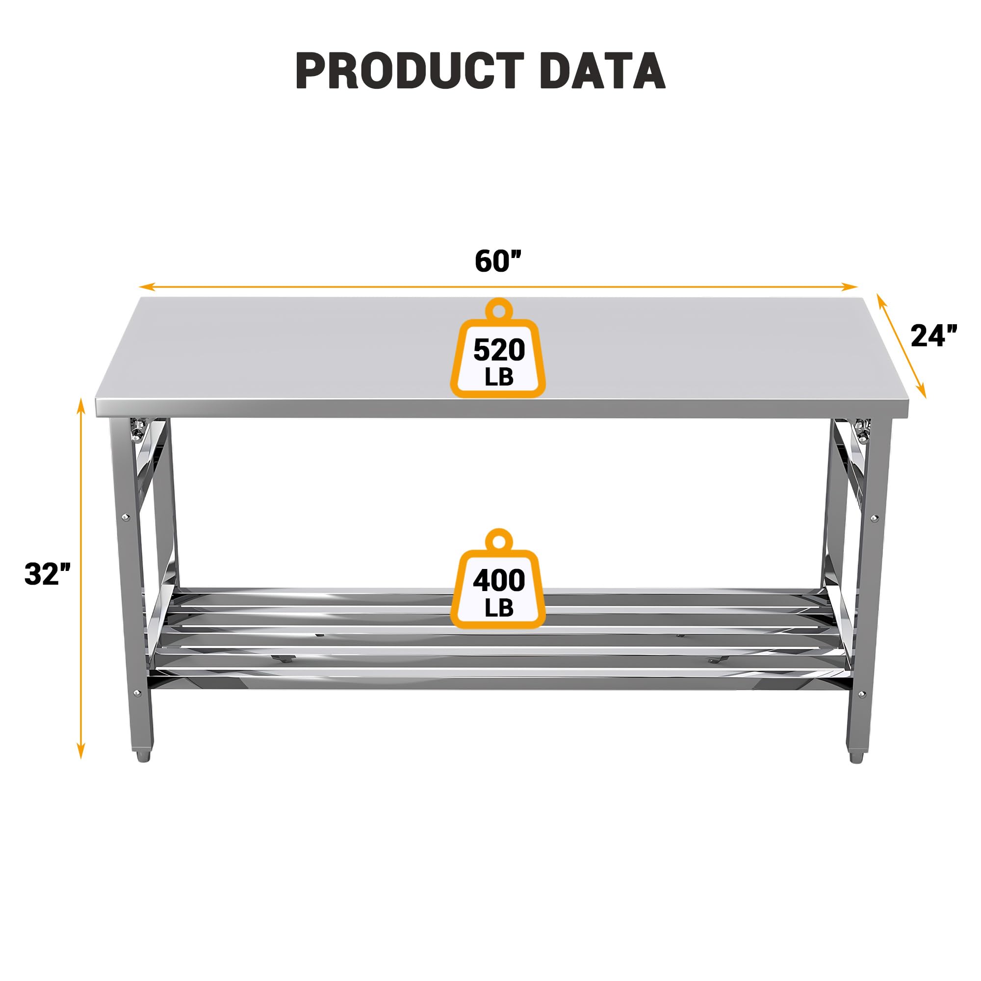 Stół roboczy ze stali nierdzew – Commercial Kitchen Bench recenzja i cena