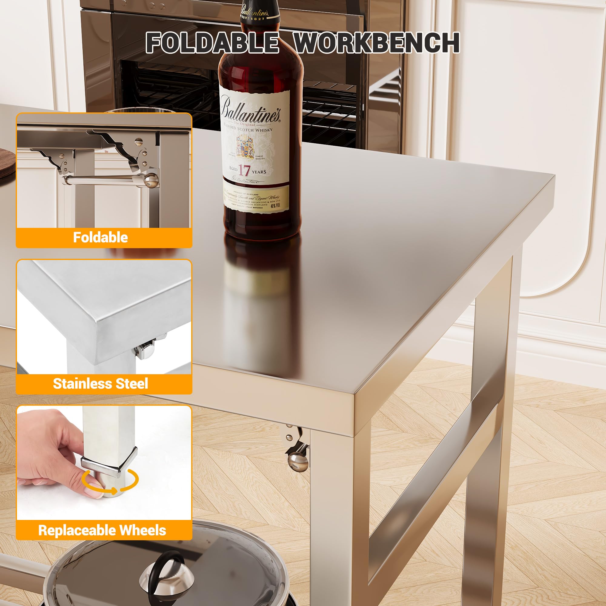 Stół roboczy ze stali nierdzew – Commercial Kitchen Bench recenzja i cena