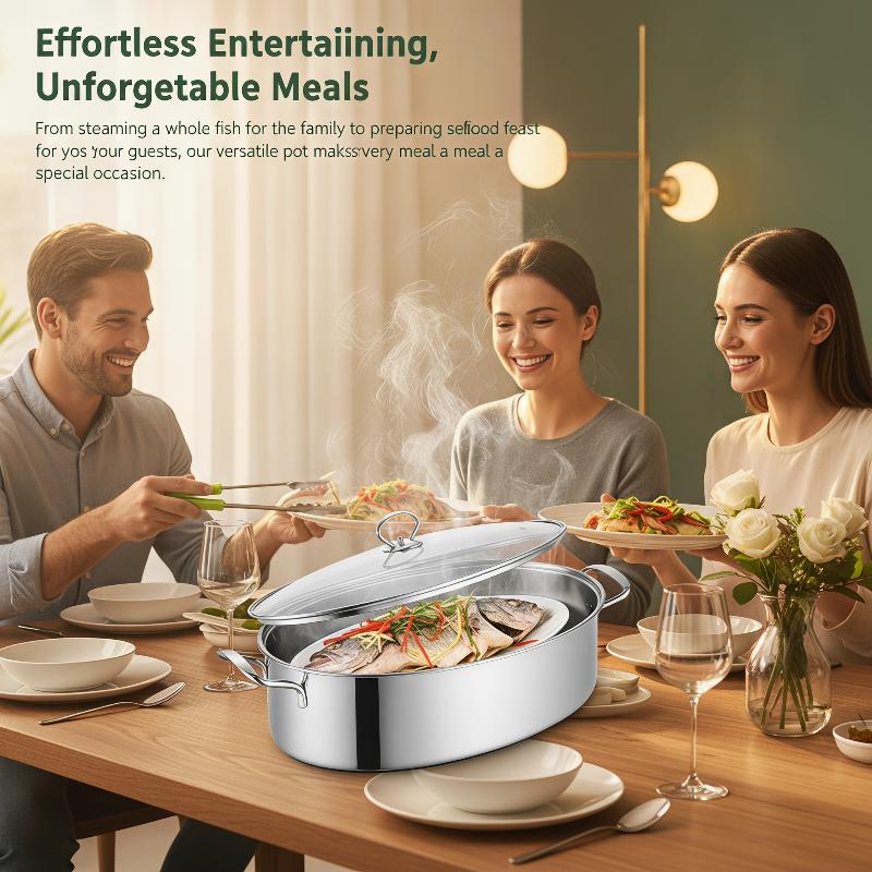 Nowa owalna parowar do ryb ze  – Induction Cooker Commercial recenzja i cena