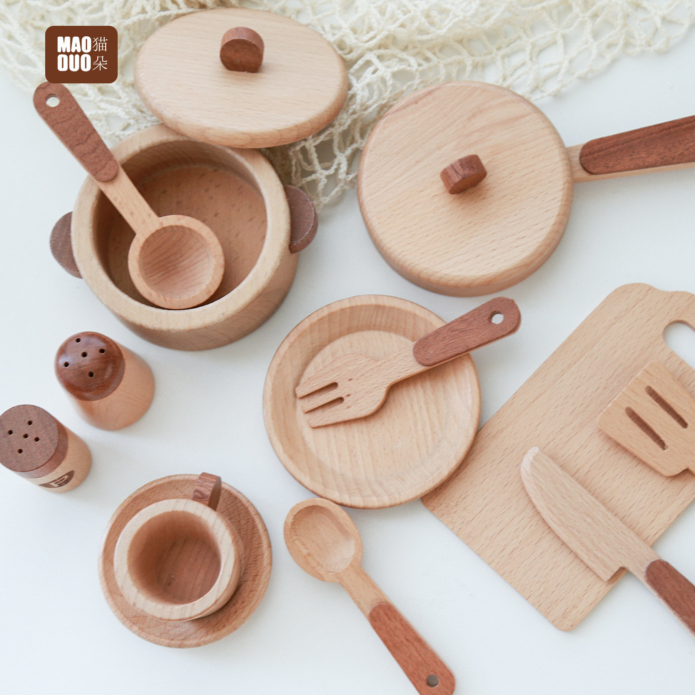 Maoduo Toys Drewniany Zestaw K – Commercial Kitchen Cooking recenzja i cena