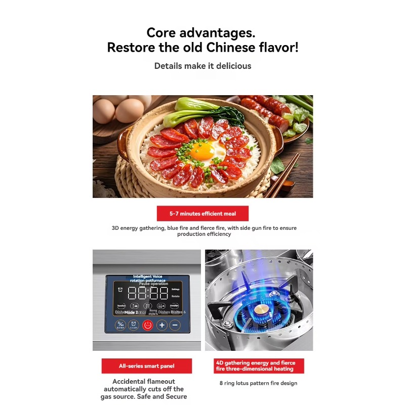 Wysokiej jakości 9-warstwowy k – Commercial Kitchen Cooking recenzja i cena
